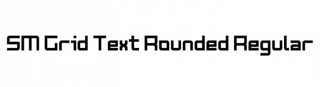 SM Grid Text Rounded Regular  Frei Schriftart Herunterladen