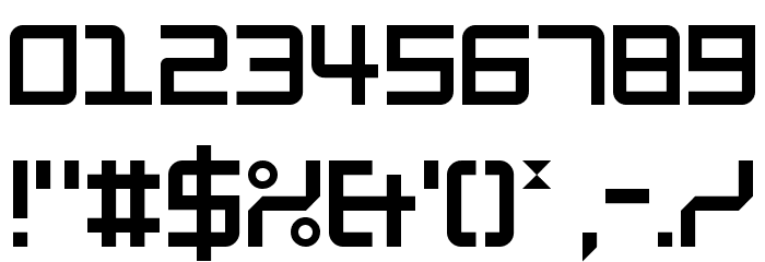 SM Grid Text Rounded Regular Font OTHER CHARS
