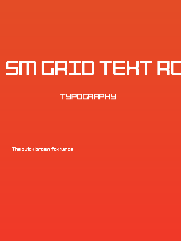 SM Grid Text Rounded Regular Poster