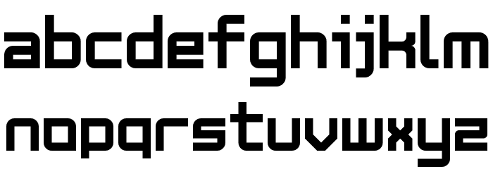 SM Grid Text Rounded Regular Font LOWERCASE