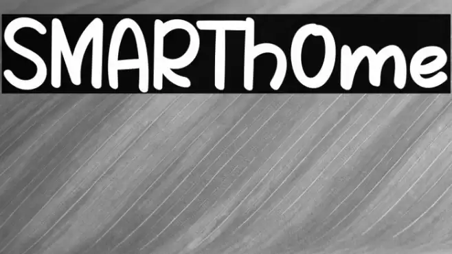 SMARTh0me Font examples