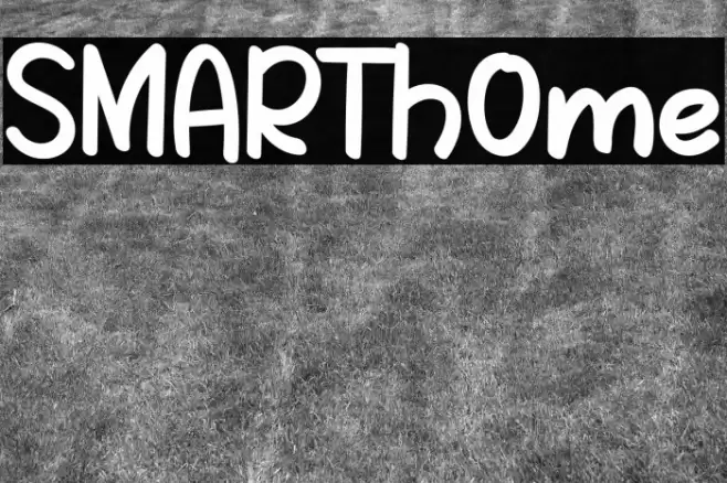 SMARTh0me Font examples