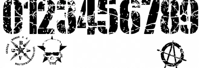 SMASH PUNKERS Font OTHER CHARS