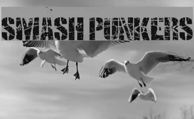 SMASH PUNKERS Font examples