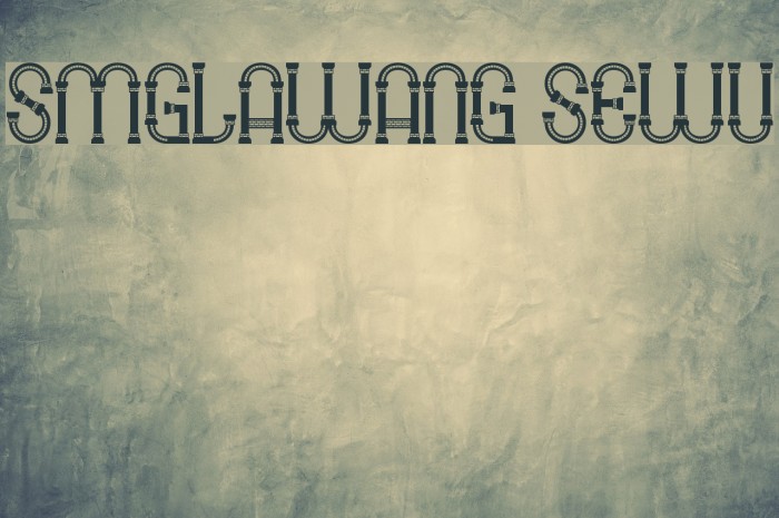 SMG_Lawang Sewu Font examples