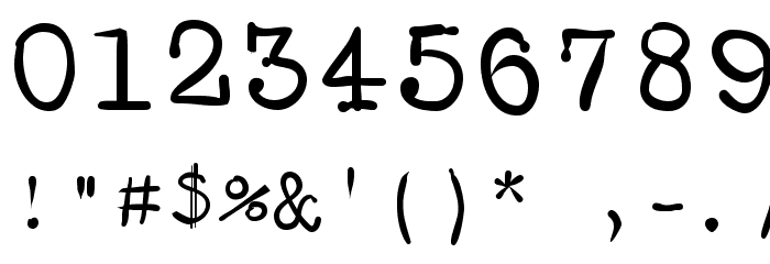 SMHand Font OTHER CHARS