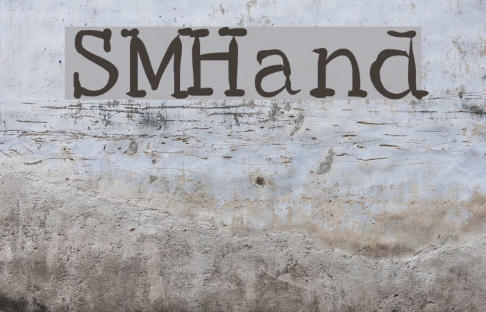 SMHand Font examples