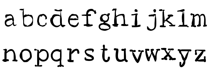 SMHand Font LOWERCASE