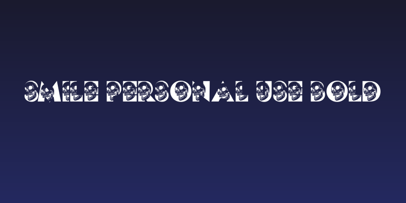 SMILE PERSONAL USE Bold Social Header