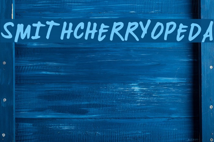 SMITHCHERRYOPEDA Example 1