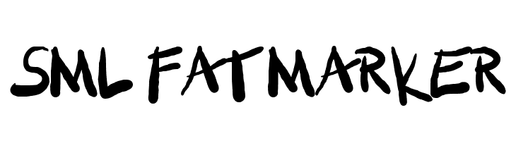 SML FAT MARKER  Frei Schriftart Herunterladen