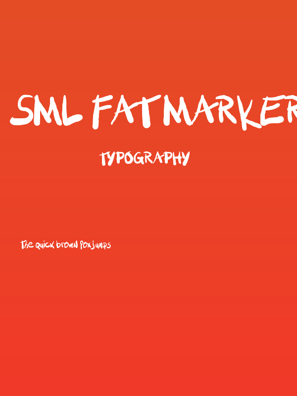 SML FAT MARKER Poster