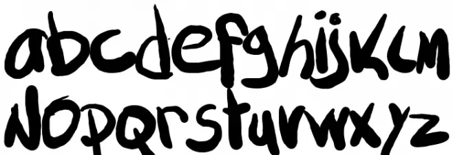 SML FAT MARKER Caratteri MINUSCOLO