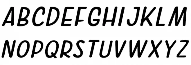 SMOTHINK Schriftart Groß