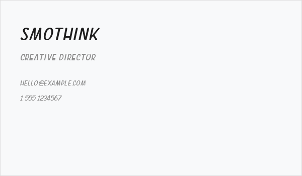 SMOTHINK Business Card