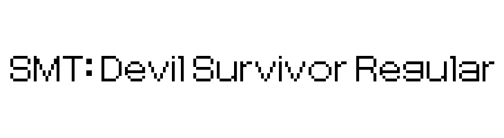 SMT: Devil Survivor Regular  Free Fonts Download