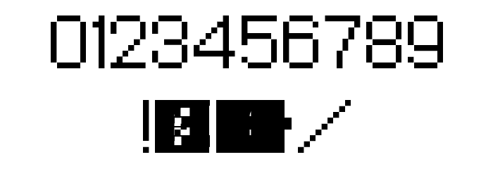 SMT: Devil Survivor Regular Font OTHER CHARS