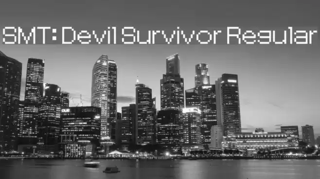 SMT: Devil Survivor Regular Шрифта examples