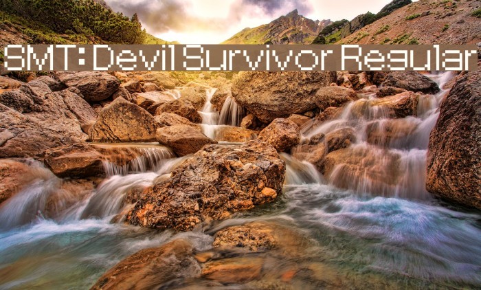 SMT: Devil Survivor Regular Font examples
