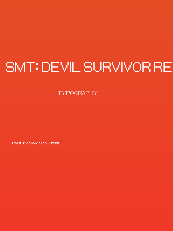 SMT: Devil Survivor Regular Poster