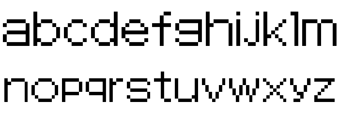 SMT: Devil Survivor Regular Font LOWERCASE