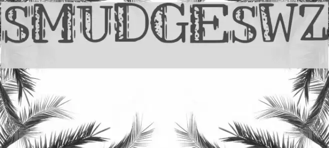 SMUDGES_WZ Font examples