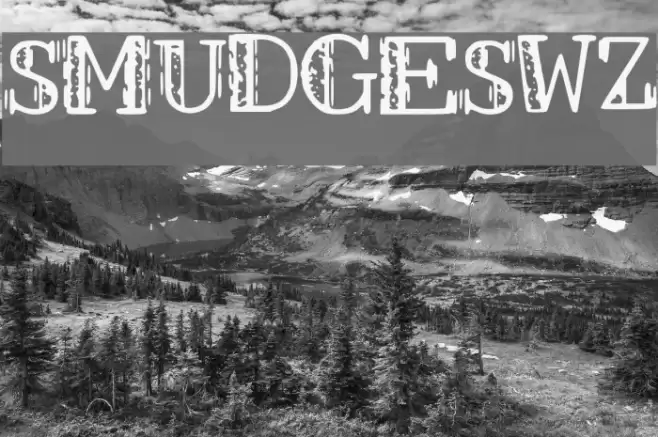 SMUDGES_WZ Font examples