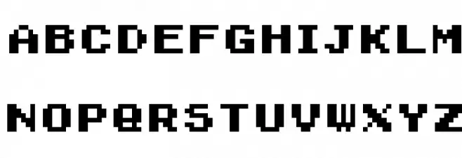 SMW Text 2 NC خط أحرف كبيرة