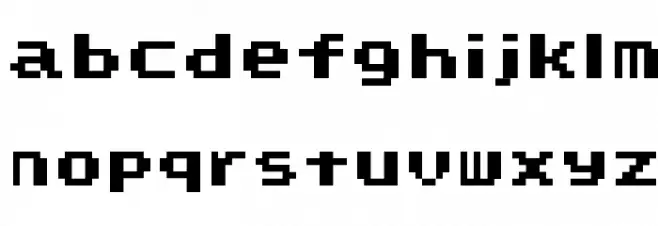 SMW Text 2 NC 字体 小写