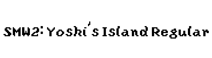 SMW2: Yoshi's Island Regular  नि: शुल्क फ़ॉन्ट्स डाउनलोड