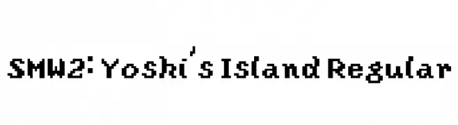 SMW2: Yoshi's Island Regular  Скачать бесплатные шрифты