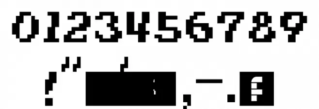 SMW2: Yoshi's Island Regular Font OTHER CHARS