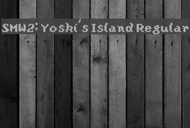SMW2: Yoshi's Island Regular Font examples