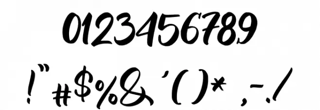 Smaching the Quakish Font OTHER CHARS