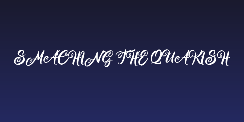 Smaching the Quakish Social Header