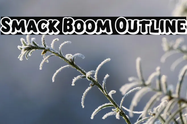 Smack Boom Outline Example 1