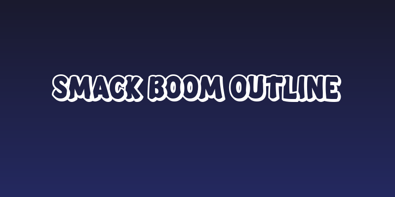 Smack Boom Outline Social Header