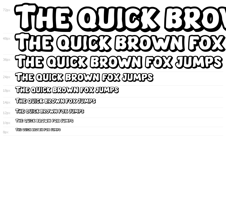 Smack Boom Outline Waterfall