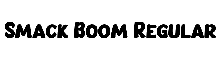 Smack Boom Regular  नि: शुल्क फ़ॉन्ट्स डाउनलोड