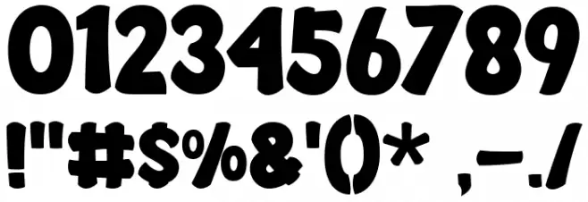 Smack Boom Regular Font OTHER CHARS