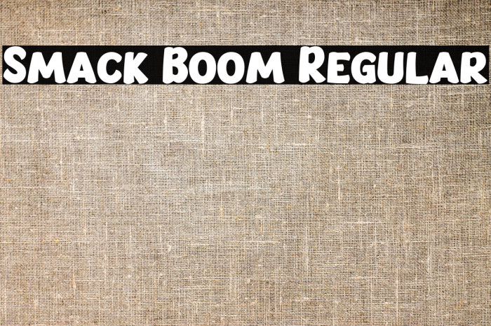 Smack Boom Regular Example 1