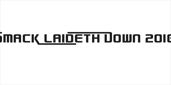 Smack Laideth Down 2016 Logo