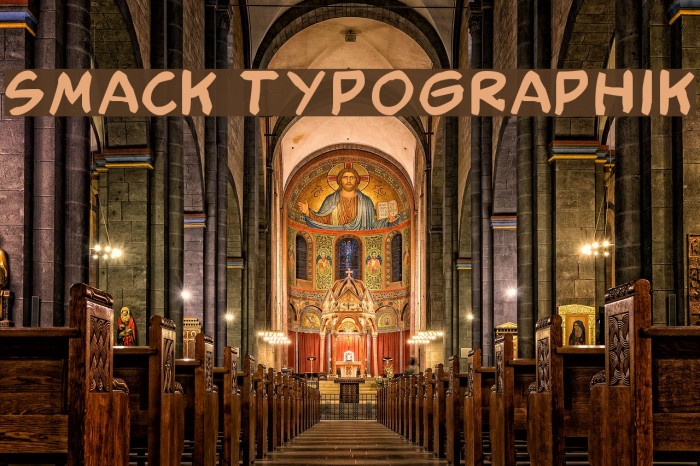 Smack Typographik Font examples