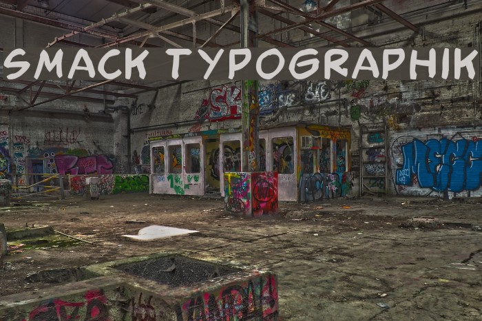 Smack Typographik Font examples