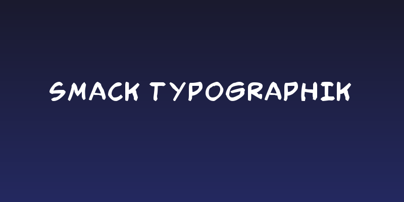 Smack Typographik Social Header