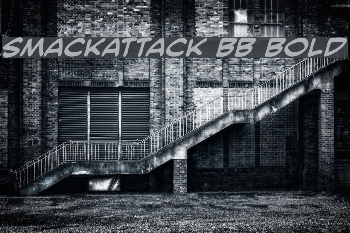 SmackAttack BB Bold Font examples