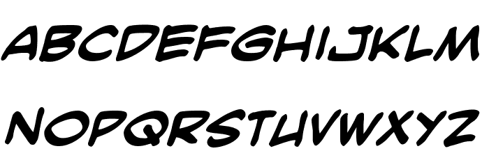 SmackAttack BB Bold Font LOWERCASE