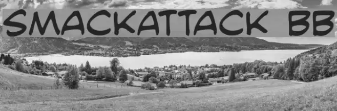 SmackAttack BB Font examples