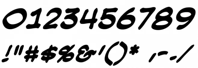 SmackAttackBB-Bold Font OTHER CHARS