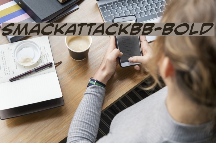 SmackAttackBB-Bold Font examples